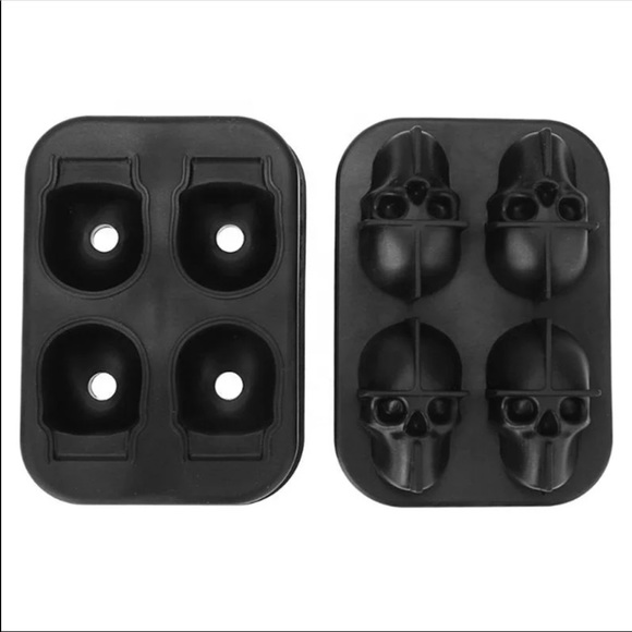 2 Skull Ice Ball Mould - Picture 6 of 6